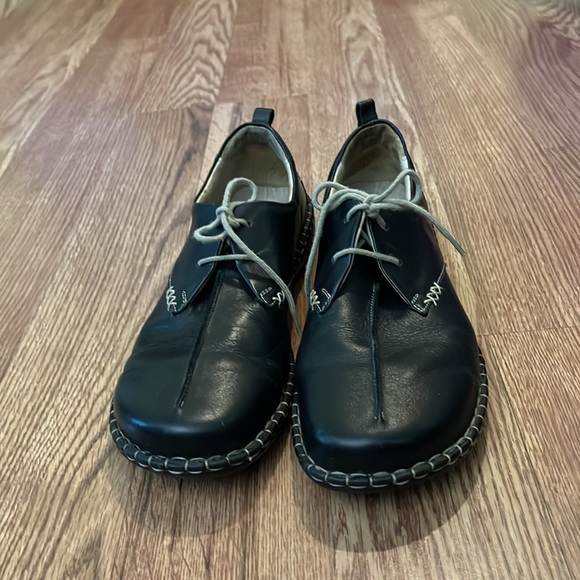 Josef Seibel Women’s Lindsey Oxford Black Leather Shoes Size 39 - Picture 5 of 15